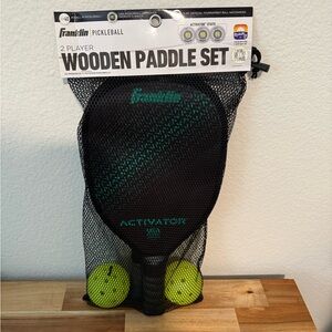New Wooden paddle set pickleball Franklin